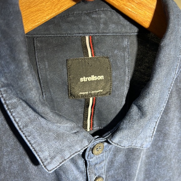 Strellson indigo dyed polo Size L - Picture 2 of 6